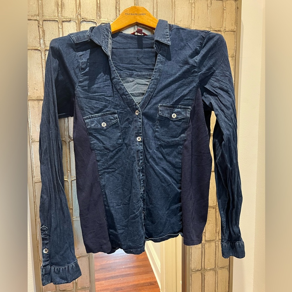 GUESS denim button down